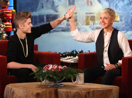 Justin Bieber, The Ellen DeGeneres Show Justin Bieber, The Ellen DeGeneres Show